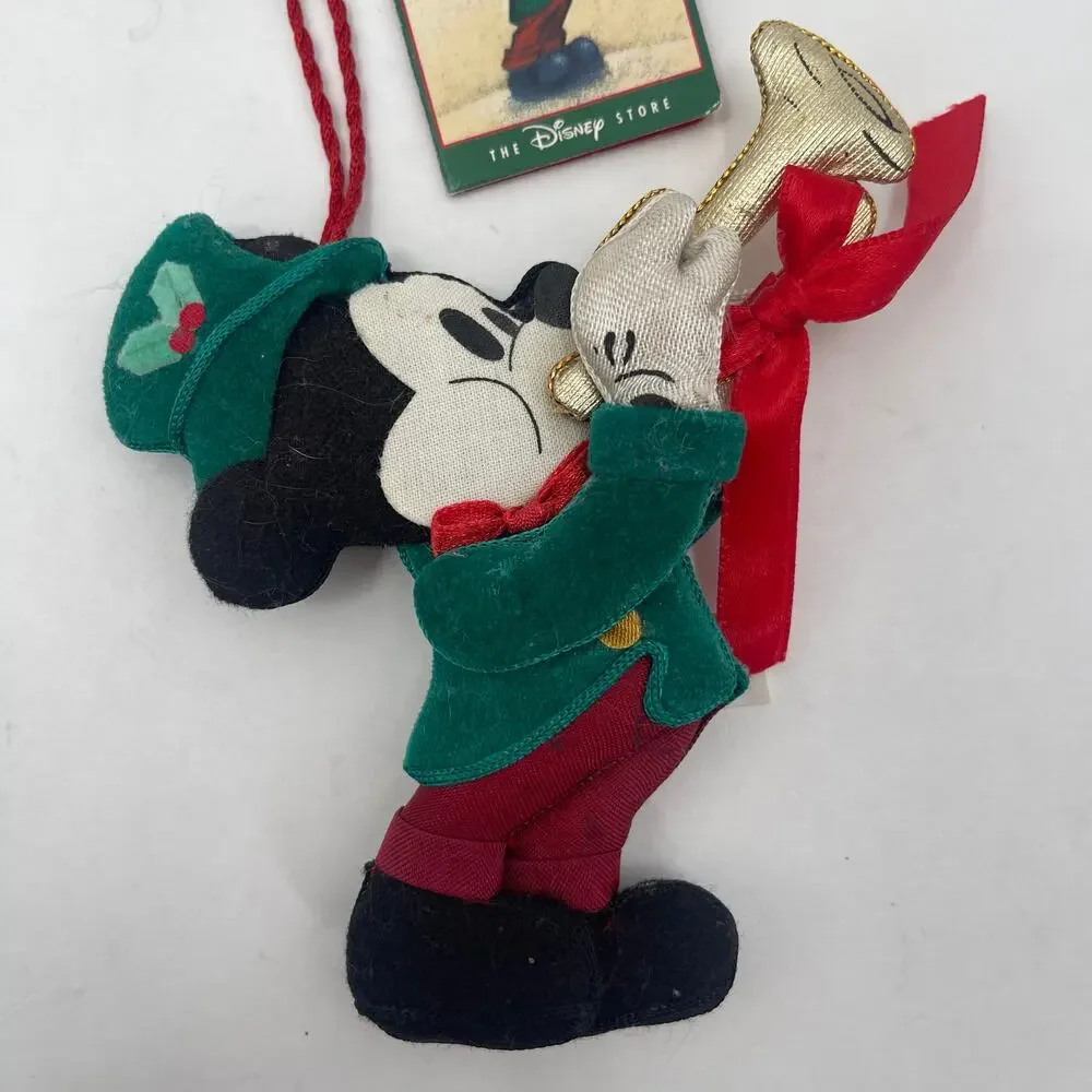 THE DISNEY STORE Ornament Mickey Mouse Mickey's Season of Song Christmas NWT